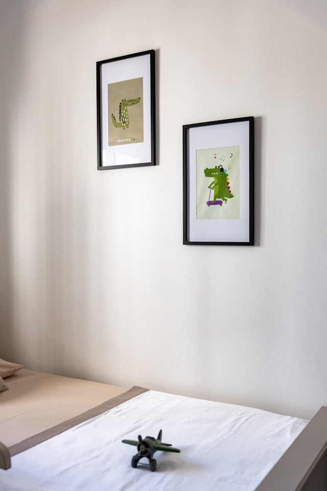 Large Dinosaur Wall Stickers: Measuring Scale Around Beds, Toy Storage, and Reading Areas