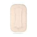 Multifunctional Newborn Baby Lounger, Organic Cotton Infant Nest 0–18M – Portable Breathable 3D Fiber Filling, Machine-Washable (White)