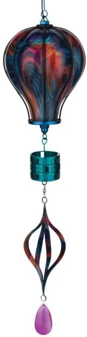 Regal Art & Gift Hot Air Balloon Solar Lantern – Hanging Solar-Powered LED Lights, Waterproof Portable Decorative Outdoor Lamp Made of Metal & Glass for Garden, Patios & Pathway – Multi