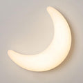 Dimmable LED Moon Wall Lamp, Modern White Crescent Sconce Light Fixture, Nordic Style Ambient Lighting for Bedroom Kids Room Living Room Nursery Wall Decor Night Light(49CM)