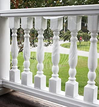 KidKusion Clear View Indoor/Outdoor Railguard | Made in USA | 15' Long x 33" Tall | Clear | Banister and Rail Protection for Kids and Pets