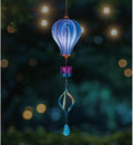 Regal Art & Gift Hot Air Balloon Solar Lantern – Hanging Solar-Powered LED Lights, Waterproof Portable Decorative Outdoor Lamp Made of Metal & Glass for Garden, Patios & Pathway – Purple