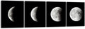 Wieco Art Moon Canvas Prints Wall Art Space Pictures Paintings Large Modern Gallery Wrapped Black and white Abstract Sky Giclee Artwork on Ready to Hang for Living Room Bedroom Home Office Decor