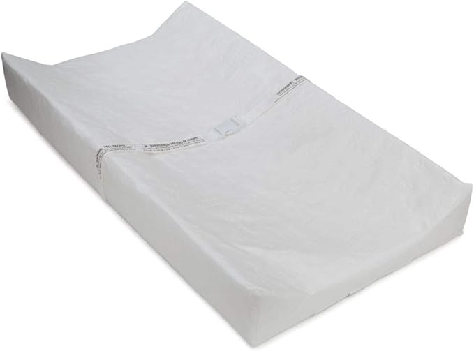 Delta Children Sloane Crib 7-Piece Baby Nursery Furniture Set–Includes: Convertible Crib, Dresser, Changing Top, Crib Mattress, Fitted Sheets, Toddler Guardrail & Changing Pad, White w/Melted Bronze