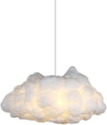 Cloud Chandelier, Modern White Cloud Pendant Light Fixture with 3 LED Bulbs for Bedroom, Nursery, Kids Room, Playroom, Living Room, Dining Room, Farmhouse, Contemporary Style(15.75")