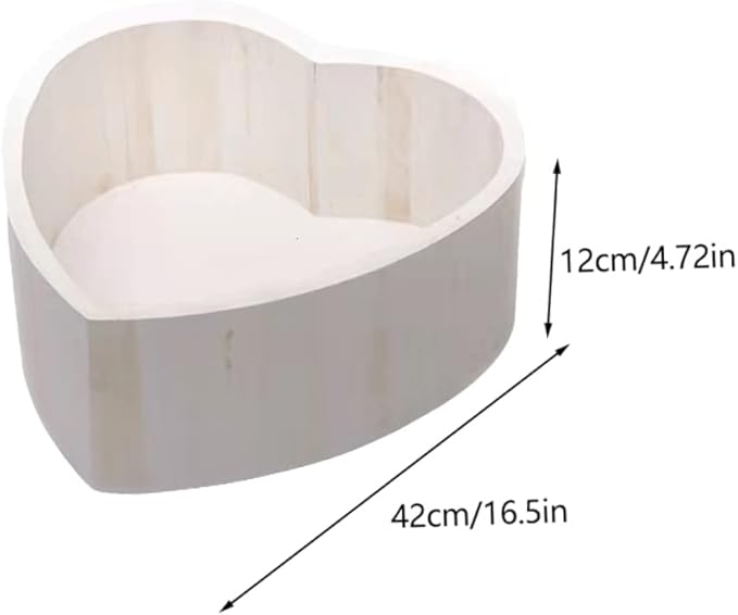 1pc Love Photography Props Newborn Girl Babyboy Baby Basket Posing Case for Newborn Photography Prop Posing Case Child White Wood Wooden