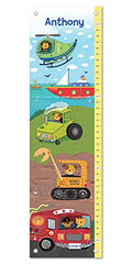 Personalized Growth Chart for Kids, Construction - I See Me!
