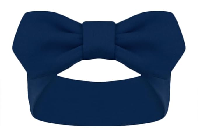 Creative Knitwear Rochester Yellowjackets Infant Girls Navy Solid Hair Knot Headband Embroidered Logo - Size Newborn - 4T
