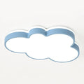 Cute Cloud LED Ceiling Light Fixture, Blue & White Flush Mount Lamp, Modern Eye-Caring Lighting for Kids’ Bedroom, Nursery, Baby Room, Playroom Decor(Blue,58cm)