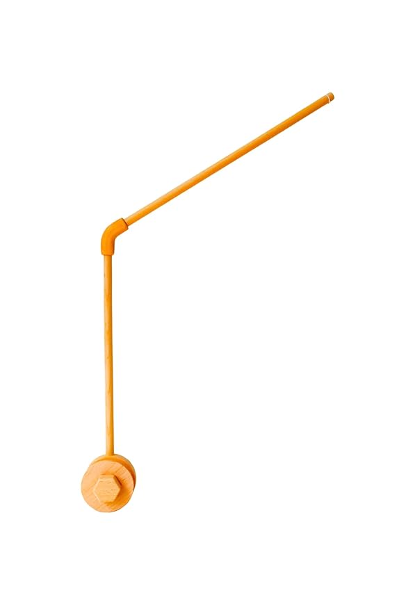Baby Crib Mobile Arm, Unpainted Beech Wood, Rotatable Bed Mobile Holder, Adjustable Mounting Bracket