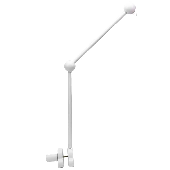 Generic Baby Mobile Crib Holder Elegant Wooden Arm for DIY Projects, Secure Non Slip Design for Various Setups, Beech Wood, Birthdays