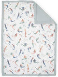 Little Unicorn Lofty Comforter Blanket | Super Soft & Breathable Muslin Fabric| Great for Play & Bedtime Blanket (Mermaid Party)