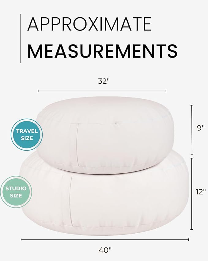 Travel Size Newborn Photography Beanbag 32” | Bean Filling Not Included | Professional Faux Leather Poser | Baby Photo Prop & Pose Pillow Shapable - Newborn Photography Props