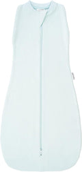 Tiny Twinkle Baby Sleep Sack 0-3 Months 1.0 TOG, Cotton & Elastane Wearable Blanket, Swaddle Transition Micro-Fleece, Machine Washable (Ice Blue)