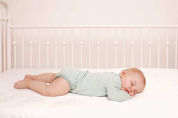 Crib Fitted Sheet by Pure Bamboo, Genuine 100% Organic Viscose Derived from Bamboo, Luxuriously Soft, Ultimate Cooling, Fits Standard Size Crib Mattress (Ivory)