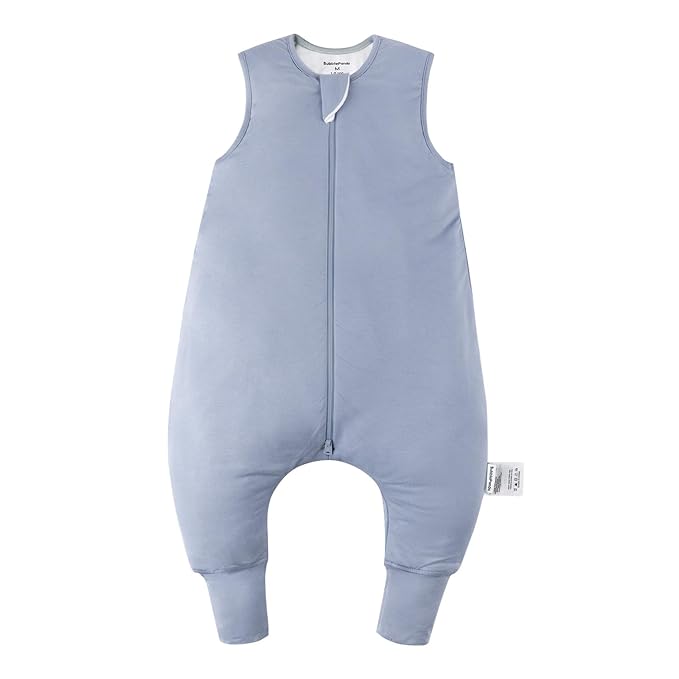 BubblePanda Rayon Made From Bamboo Toddler Sleep Sack with Feet 3t-4t Months 2.5 Tog Winter Ultra Soft Warm Baby Sleep Bag Walker Quilted Thick Wearable Blanket with Legs 2-Way Zipper