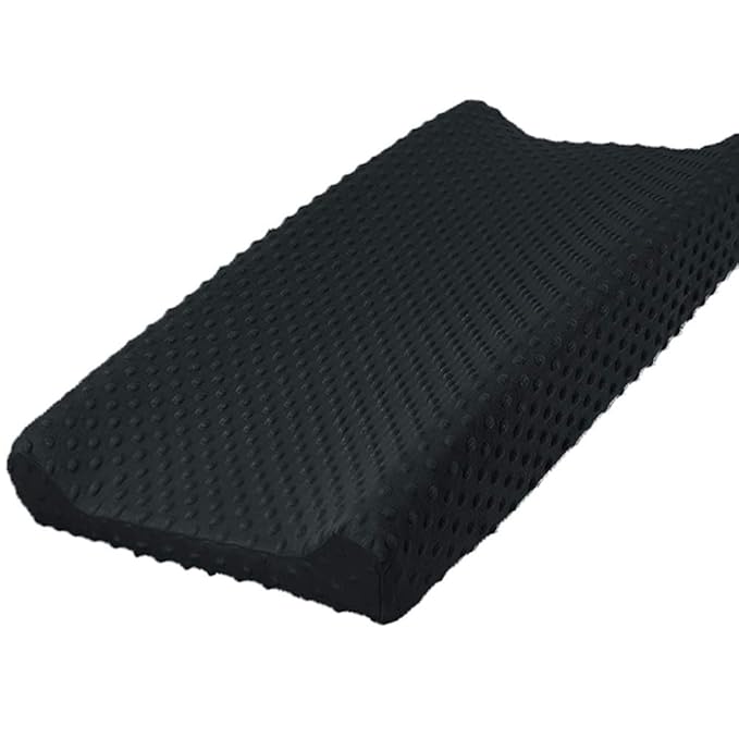 Owlowla Changing Pad Cover, Soft Minky Dots Changing Table Sheets for Baby Boy and Girl(Black)