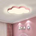 LED Ceiling Light Fixture,19 Inch Modern Cloud Shape Recessed Ceiling Lights,3000K-6000K Dimmable Light,29W Pink Close to Ceiling Lighting Flush Mount Living Room Bedroom