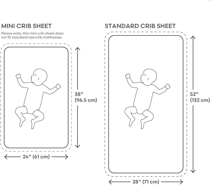 mushie Extra Soft Muslin Fitted MINI Crib Sheet | 24"x 38" (Blush)