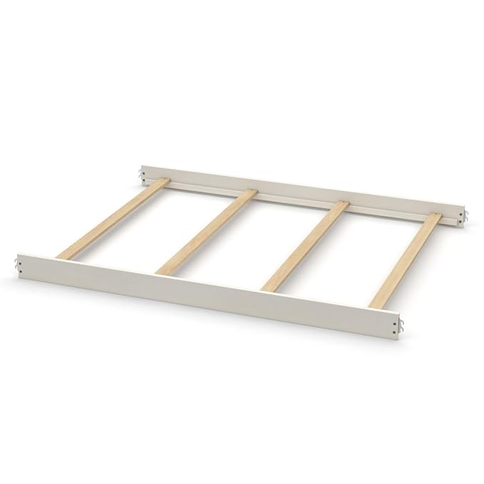 Full-Size Conversion Kit Bed Rails for Evolur Cribs - Solid Wood Convertible Kit to Kids Bed - Transitional Style Rails & Easy-to-Install Child Essentials for Safety (Cloud/Antique Grey/French Grey)