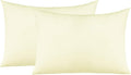 NTBAY Zippered Toddler Pillowcases Set of 2, 100% Brushed Microfiber 13x18 Pillowcases, Super Soft and Cozy Travel Kids Nursery Pillow Cases, 13x18 Inches, Ivory