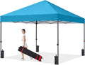 COOSHADE Durable Easy Pop Up Canopy Tent 10x10Ft, Sky Blue