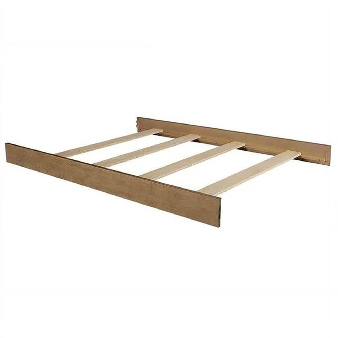 Full-Size Conversion Kit Bed Rails for Evolur Cribs - Solid Wood Crib Convertible Kit to Kids Bed - Transitional Style Rails & Easy-to-Install Child Essentials for Safety (Vintage Frost)