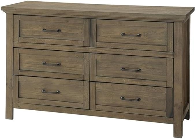 Pemberly Row Traditional 4 in 1 Convertible Crib Harvest Brown