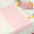 PROMEED 2 Pack 100% Mulberry Silk Crib Sheet for Baby Hair, 23 Momme Silk Bassinet Slip for Baby Bald Spots, Soft and Safe Silk Cot Sleeve for Everyday Use (Pink)