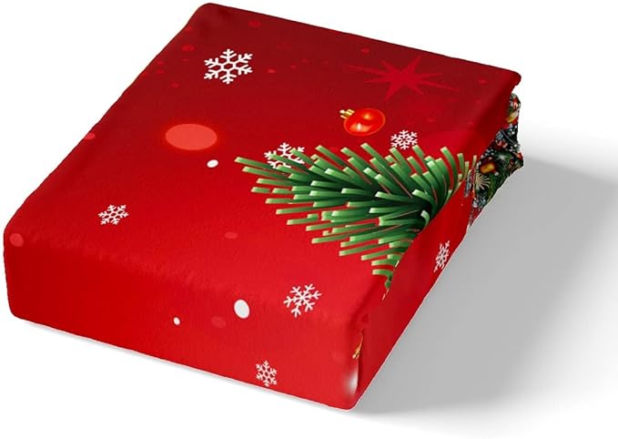 Feelyou Christmas Bedding Duvet Cover Set Kids Christmas Tree Bedding Set Boys Girls Snowflake Gift Boxes Decor Comforter Cover Set Microfiber Xmas Theme Bedspread Cover Bedroom Bedclothes Full Size