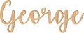 2.5 Inch Tall Custom Word Scroll Script Cursive Font Affection, Choose Wood Material for Names, Unfinished Initials Craft, Kid's Room Sign, Wall Plaque (2.5")