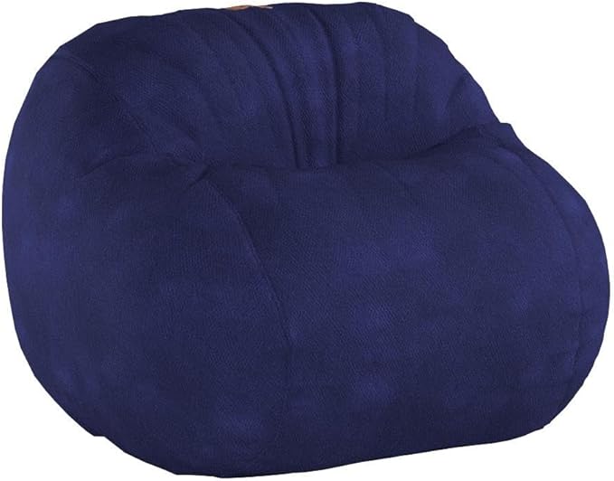 CordaRoy's Chenille Bean Bag-Convertible Bean Bag Chair-Machine-Washable Chenille Fabric Cover-for Basement,Living Room,Game Room,Dorm & More - Queen Size - Navy | Made in The USA