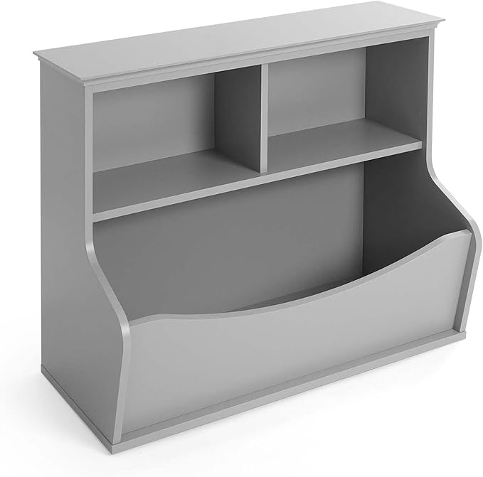 CAPHAUS Kids' Multifunctional Book and Toy Storage Cubby - Open Shelf Organizer for Nursery, Playroom, Closet - Home Organization Toy Bookcase