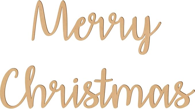 2.5 Inch Tall Custom Word Scroll Script Cursive Font Affection, Choose Wood Material for Names, Unfinished Initials Craft, Kid's Room Sign, Wall Plaque (2.5")