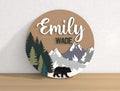 Personalized Name Sign for Kids Room - Custom Wood Sign Bear Custom Name Sign Baby Room Decor, Signs for Kids Room Wall Decor