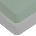 American Baby Company 2 Pack Fitted Crib Sheets 28" x 52", 100% Polyester Ultra Soft Microfiber, Gray/Green, for Boys and Girls, Fits Crib and Toddler Bed Mattresses