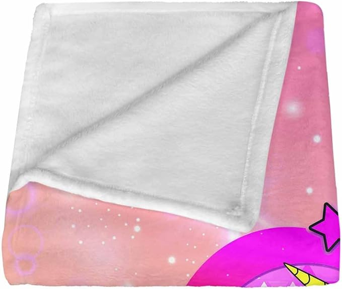 Ship Next Day, Custom Toddlers Blanket with Name for Girls Boys, Blinking Unicorn Blankets- Printed in USA, Personalized Baby Names Blankets for Kids Teens, Christmas Birthday Gifts for Grandchildren