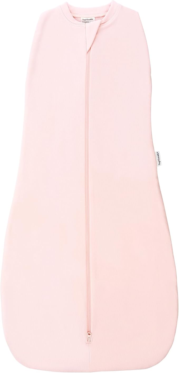 Tiny Twinkle Baby Sleep Sack 0-3 Months 1.0 TOG, Cotton & Elastane Wearable Blanket, Swaddle Transition Micro-Fleece, Machine Washable(Pink)