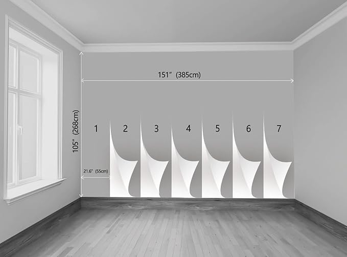 Cute Forest Animals Green Plants Trees Grasslands Composition Watercolor Mural for Interior Wall Decoration（Not Peel and Stick）