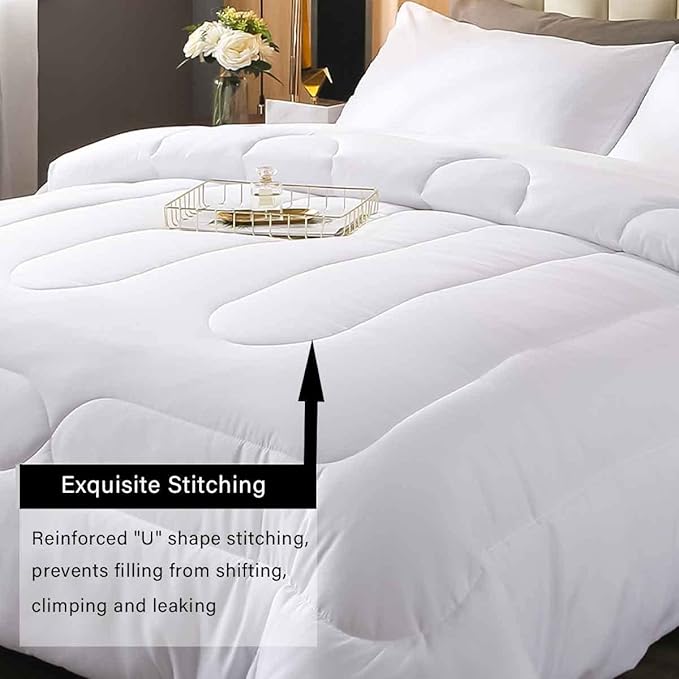 Feelyou Merry Christmas Bedding Set Soft for Boys Girls, Highland Cow Comforter Set King Size Snowflake Duvet Quilt Microfiber Winter Bedroom Decor 3 Pcs with 2 Pillow Cases