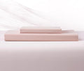 Dream Valley® Twin Sheets Set, Cooling Fitted Sheet with 1 Pillowcase-2 PCS with No Flat Sheet,Q-Max > 0.4 Aerocool, Cooling for Night Sweats, Hot Sleepers,deep Pocket up to 15",Pink Blush