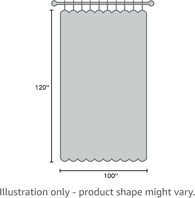 jinchan Linen Blend Curtain 120 inch Extra Long 1 Panel Extra Long for Sliding Door, Light Filtering 100 inch Extra Wide Patio Door Drape with Rod Pocket Back Tab(100W x 120L, Off White)