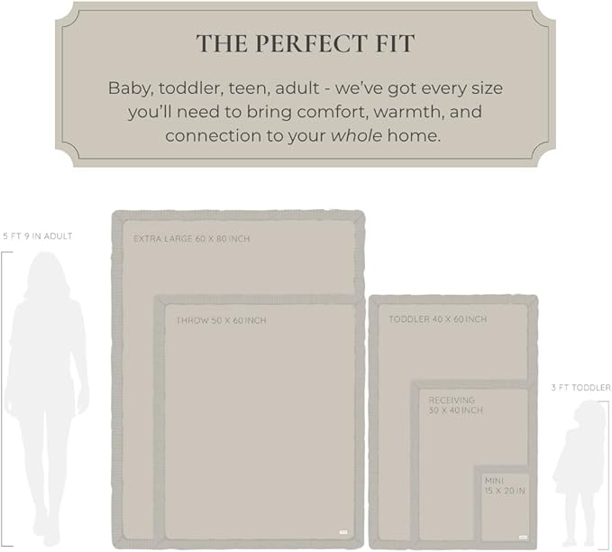 SARANONI Oversized Luxury Blanket | Breathable Super Soft, Lush, Plush Comfy Blankets for Adults | Ivory - X-Large 60” x 80”