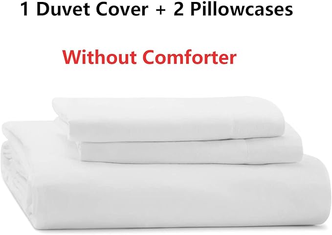LUVIVIHOME 3PCS King Christmas Duvet Cover Set, Red & White Striped, Reindeer Deer Christmas Tree Snowflake Winter Holiday Xmas New Year Comforter Cover, 2 Pillow Shams
