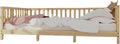 Montessori Floor Bed Designed with Open Front and Footed Model for Girls and Boys | Pine Wood Natural Solid Frame Beds with Slats | Sturdy Designed Floor Bed Frame for Kids (Full, Height : 23 Inches)
