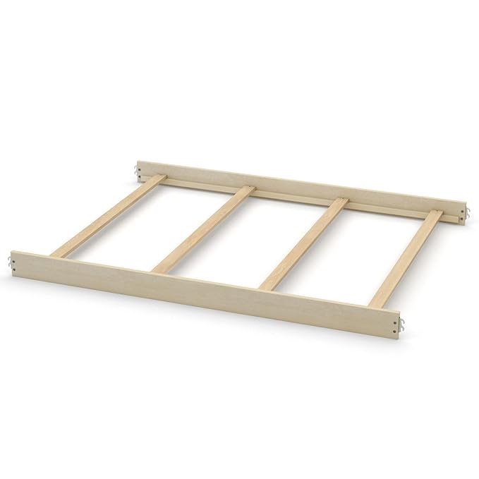 Full-Size Conversion Kit Bed Rails for Evolur Cribs - Solid Wood Crib Convertible Kit to Kids Bed - Transitional Style Rails & Easy-to-Install Child Essentials for Safety (Metallic Gold Dust)