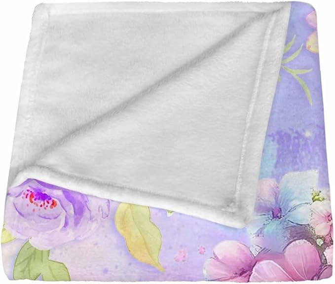 Ship Next Day, Custom Name Blanket for Baby Girls Boys, Cute Elephant Blankets- Printed in USA, Personalized Baby Blankets for Kids Teens, Christmas Birthday Blanket Gifts for Daughter Son