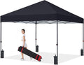 COOSHADE Durable Easy Pop Up Canopy Tent 10x10Ft(Black)