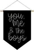 Boys Playroom Decor - You Me & The Boys Banner, Wall Hanging Pennant Flag Decor for Nursery, Classroom & Playroom Essentials