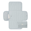 Toddlekind Mini Maven Portable Changing Pad – Travel Diaper Clutch for Babies, Organic Cotton & Water-Resistant, Compact Foldable Diaper Changing Mat with Pocket (Blue)
